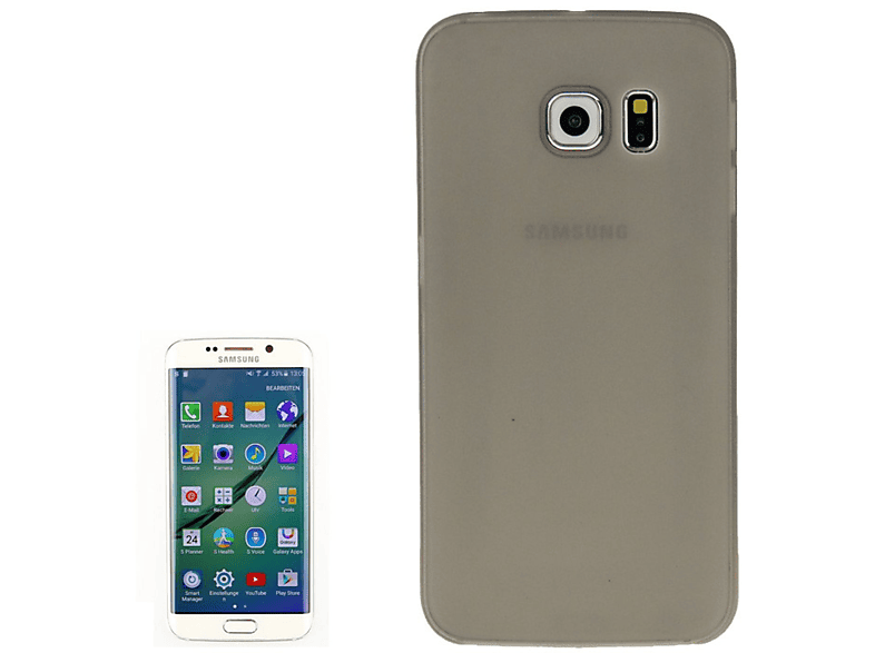 KÖNIG Galaxy Backcover, Samsung, Edge, DESIGN Grau Schutzhülle, S6