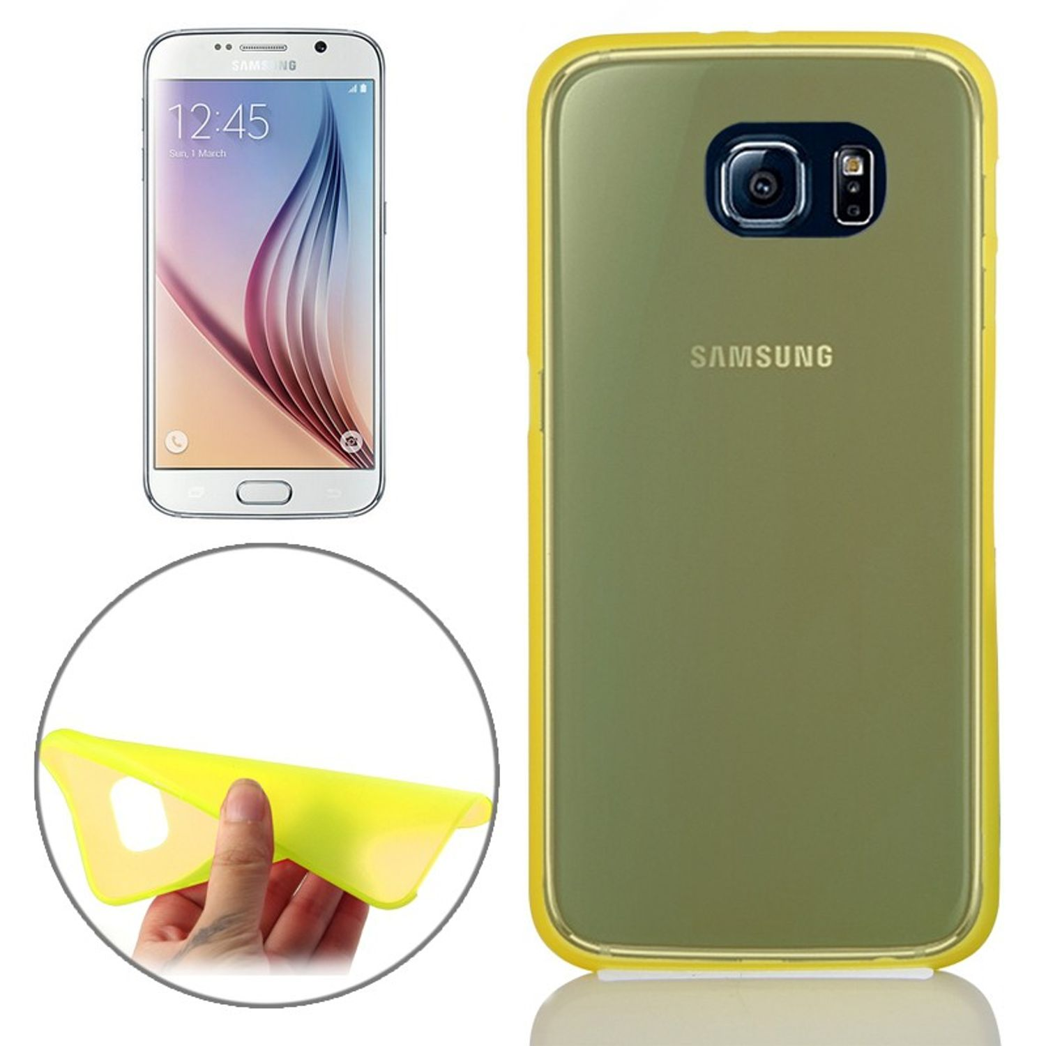 Gelb Samsung, Galaxy Schutzhülle, S6, Backcover, KÖNIG DESIGN