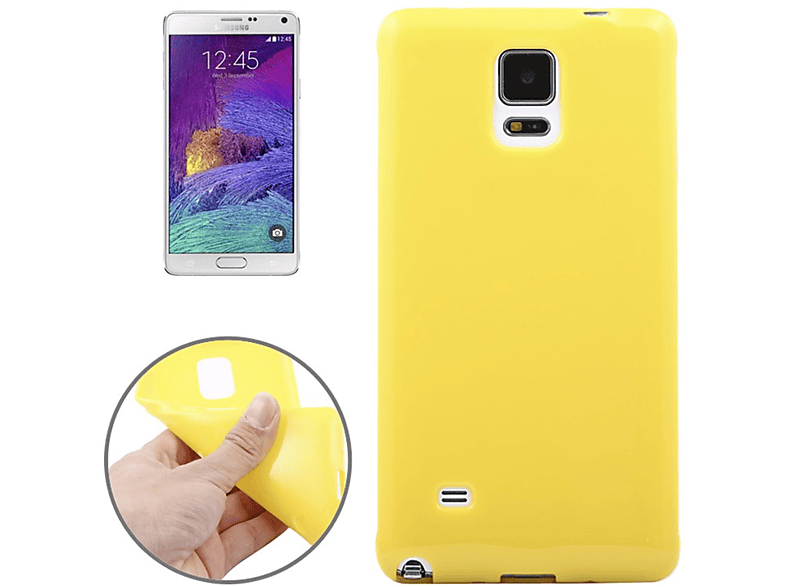 KÖNIG DESIGN Schutzhülle, Note Samsung, Gelb Galaxy Backcover, 4