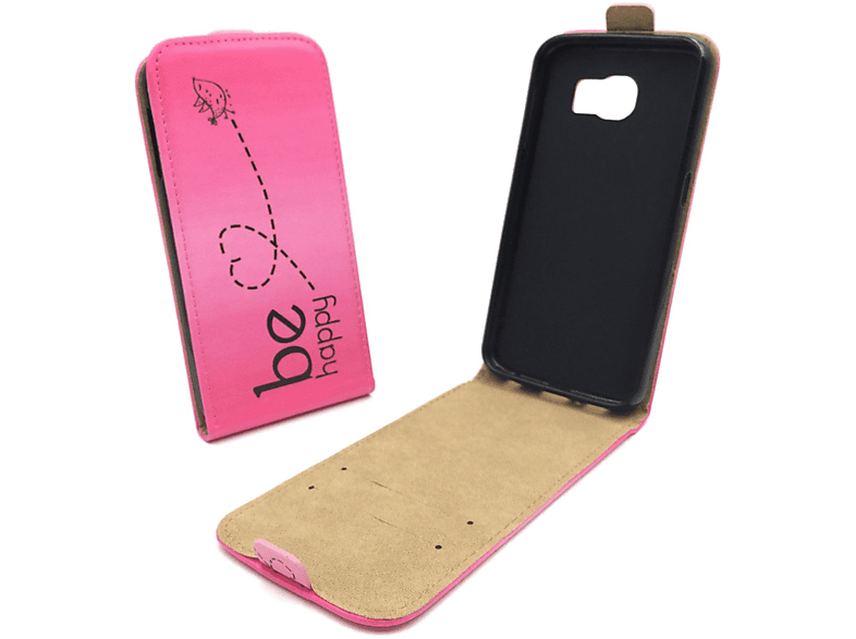 KÖNIG DESIGN Schutzhülle, Backcover, Samsung, Galaxy S6 Rosa Edge