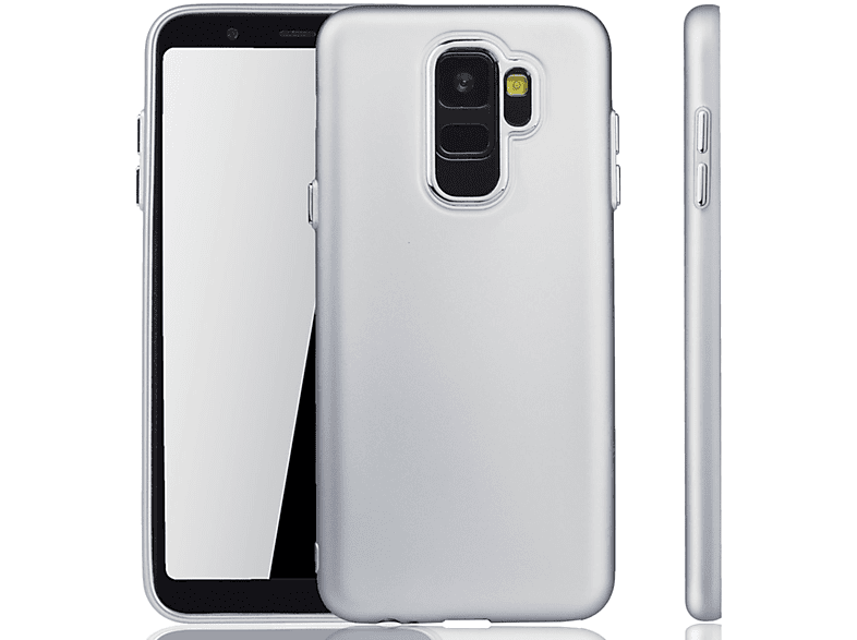 KÖNIG DESIGN Schutzhülle, Backcover, Samsung, (2018), Silber Galaxy A6