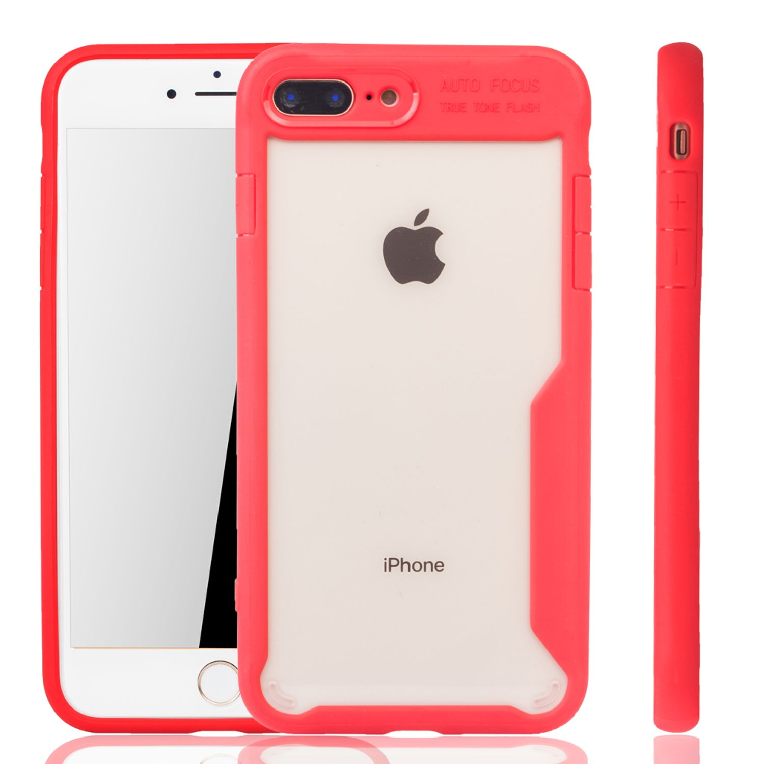KÖNIG DESIGN Schutzhülle, Backcover, Apple, / Plus 8 7 iPhone Rot Plus