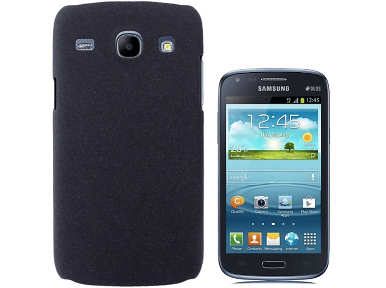 i8260/i8261, KÖNIG Core Samsung, Schwarz DESIGN Galaxy Schutzhülle, Backcover,