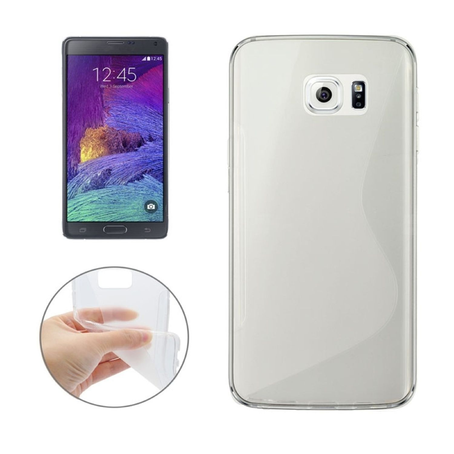 KÖNIG DESIGN Schutzhülle, Backcover, Galaxy Note Transparent 5, Samsung