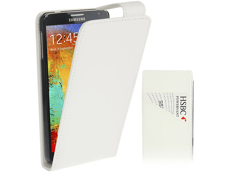 KÖNIG DESIGN Schutzhülle, Backcover, Samsung, Weiß Galaxy Note 3