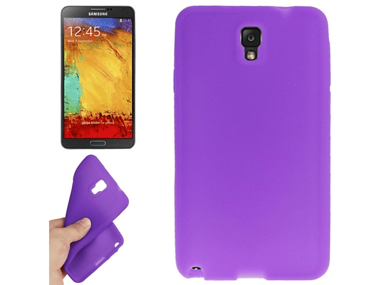 KÖNIG DESIGN Schutzhülle, Violett Backcover, 3, Galaxy Note Samsung