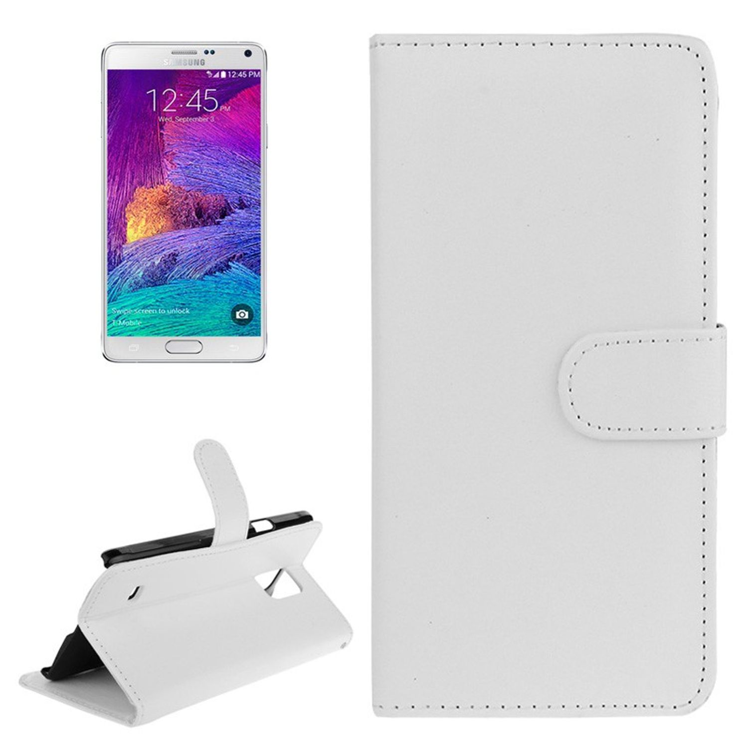 KÖNIG DESIGN Schutzhülle, Backcover, Samsung, Galaxy 4, Note Weiß