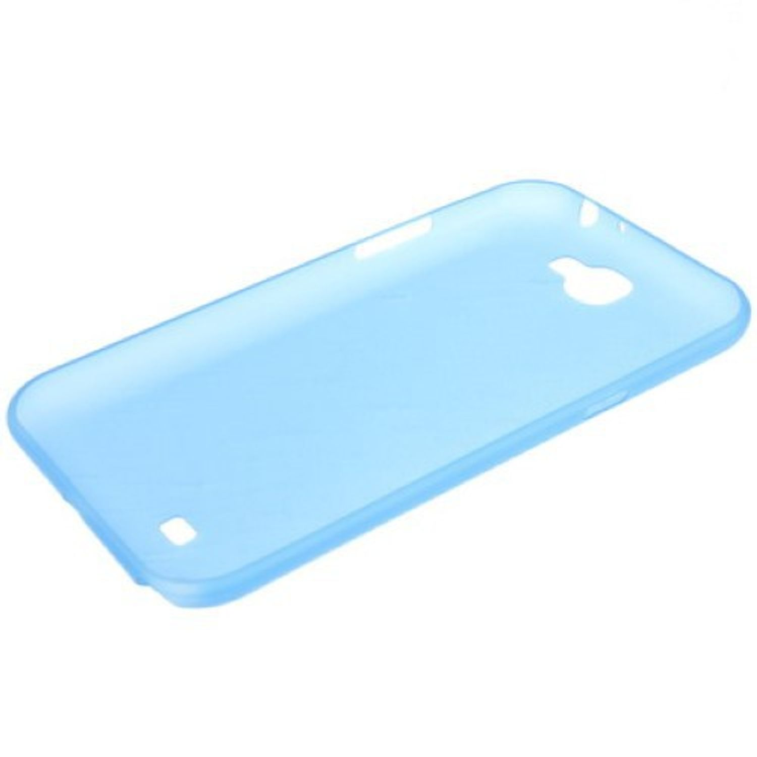Blaue Handyhülle, einfaches Design.