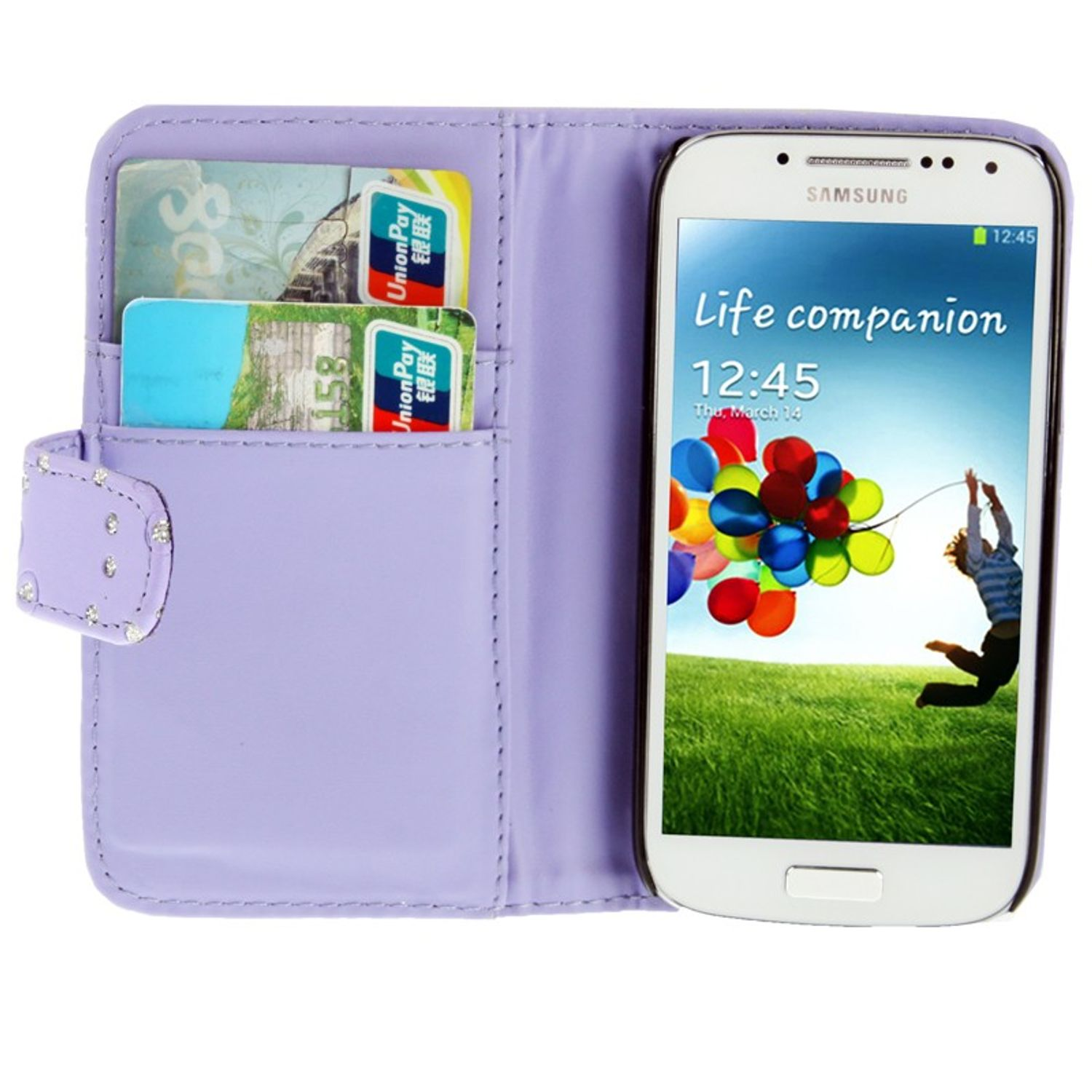 KÖNIG DESIGN Samsung, Backcover, S4 Mini, Violett Schutzhülle, Galaxy