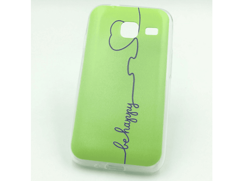 Backcover, Mini, Grün KÖNIG Samsung, DESIGN Schutzhülle, Galaxy J1