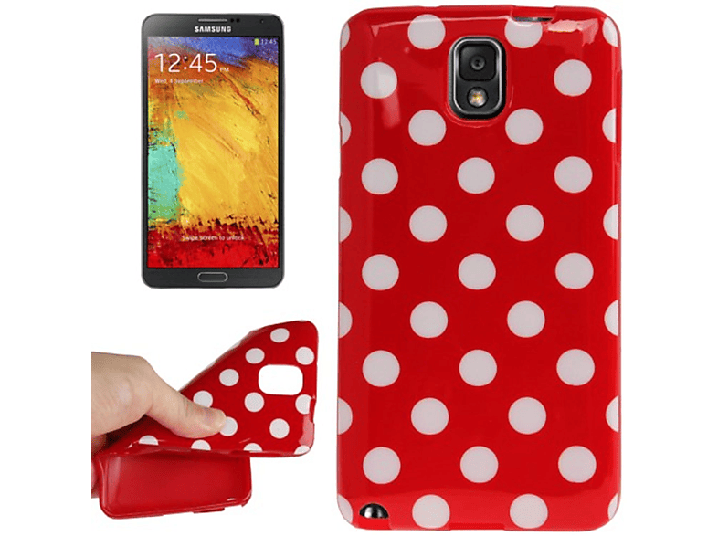 KÖNIG DESIGN Samsung, Schutzhülle, 3, Rot Backcover, Galaxy Note
