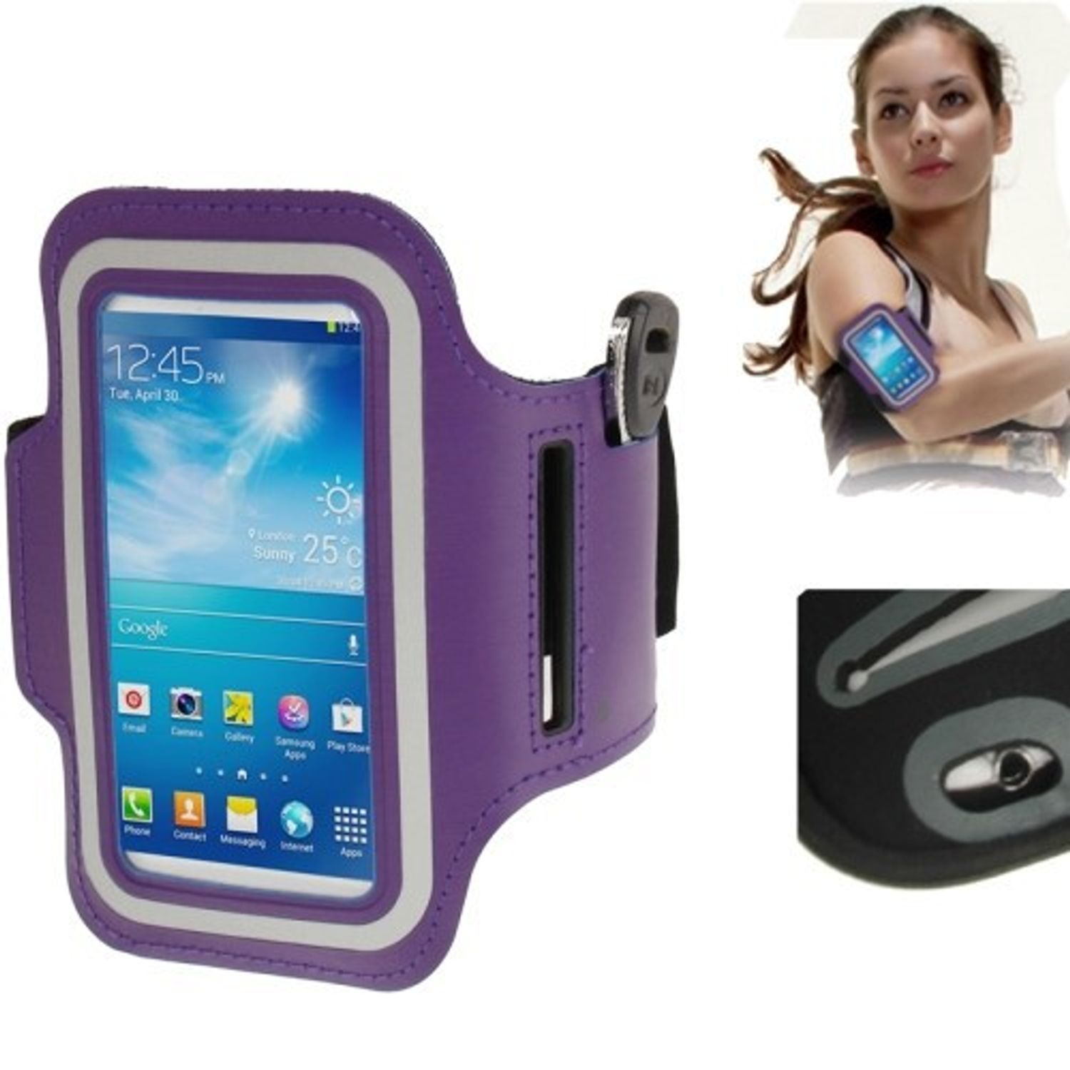 Samsung, KÖNIG Violett S4 Mini, Schutzhülle, DESIGN Galaxy Backcover,