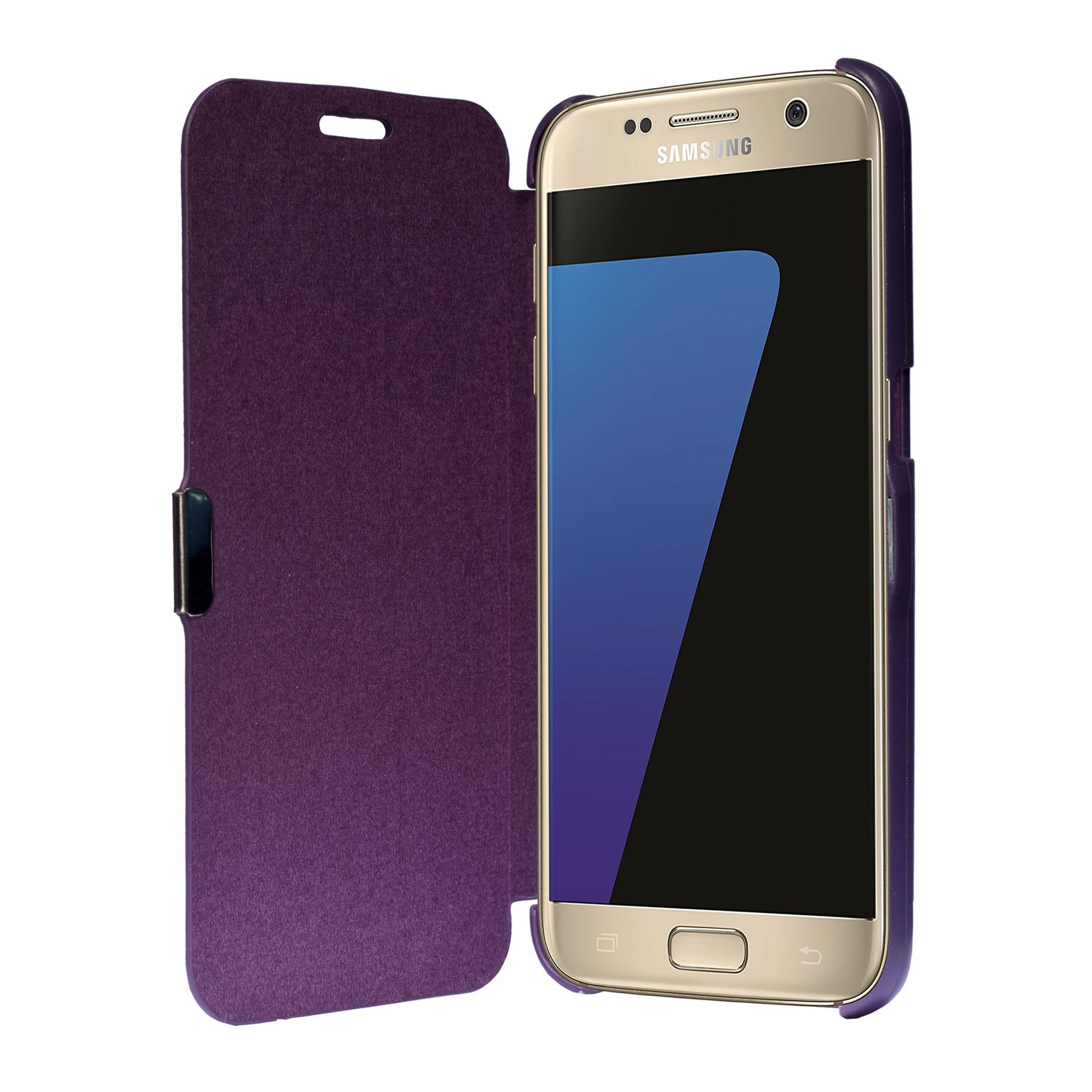 Samsung, Schutzhülle, DESIGN Edge, Galaxy Violett KÖNIG S7 Backcover,