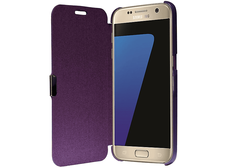 KÖNIG DESIGN Backcover, S7 Edge, Violett Samsung, Schutzhülle, Galaxy