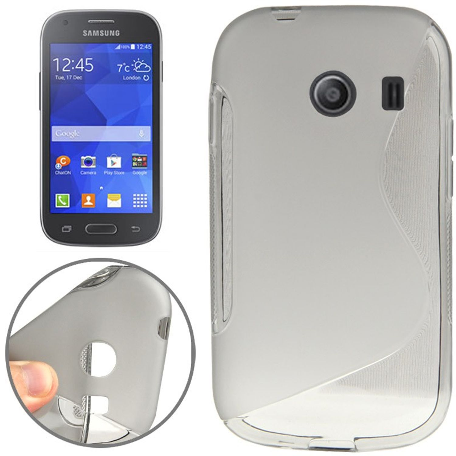 Samsung, DESIGN Ace Backcover, Style, Grau Schutzhülle, Galaxy KÖNIG