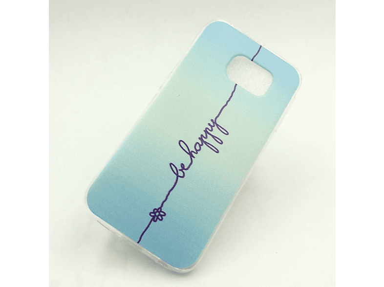 KÖNIG DESIGN Schutzhülle, Backcover, Samsung, Galaxy S6 Edge, Blau