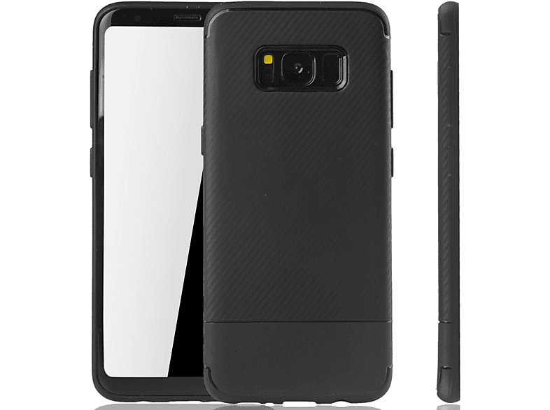 Backcover, Samsung, DESIGN S8 Schwarz Plus, Galaxy KÖNIG Schutzhülle,