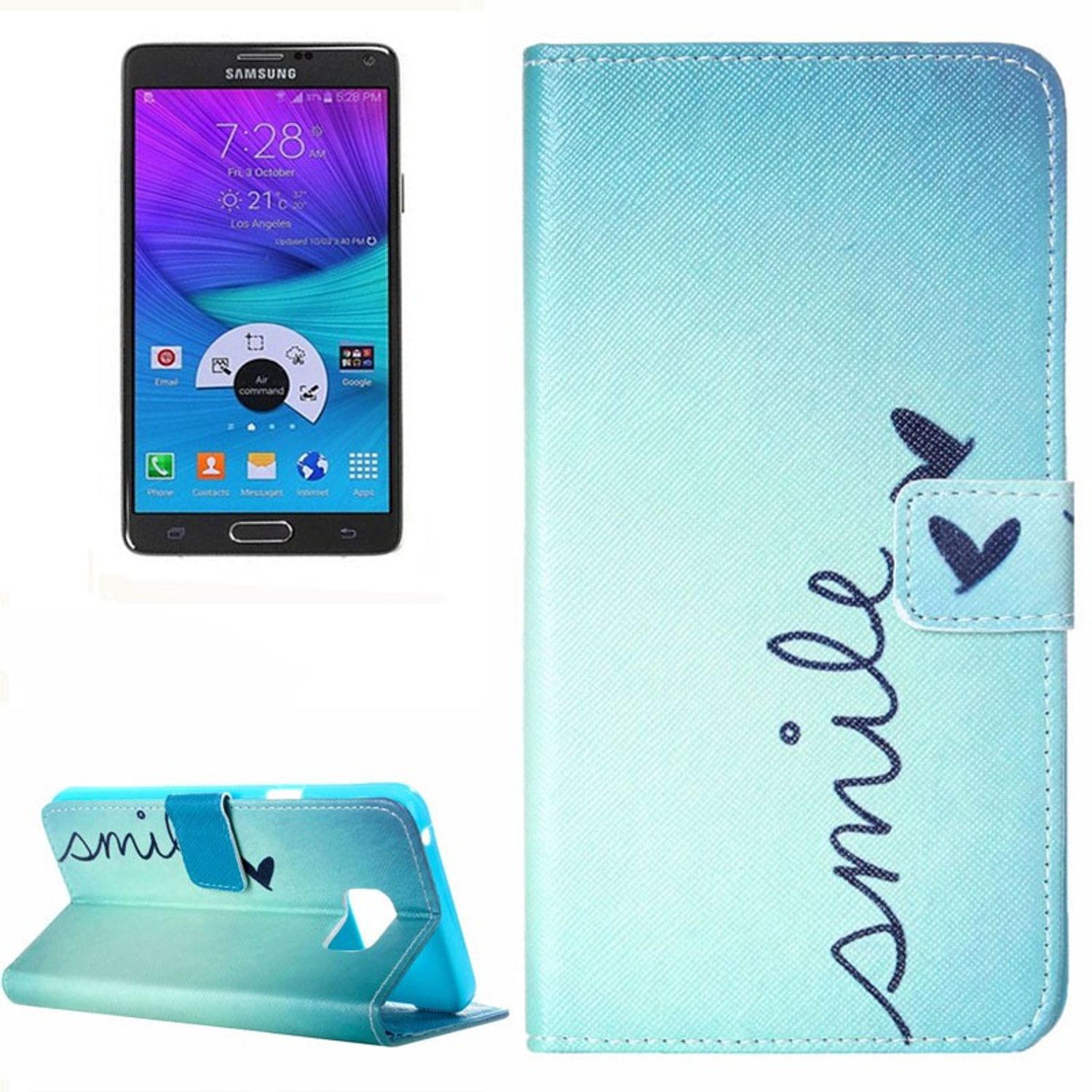 KÖNIG DESIGN Schutzhülle, Backcover, Mehrfarbig Galaxy Samsung, 5, Note