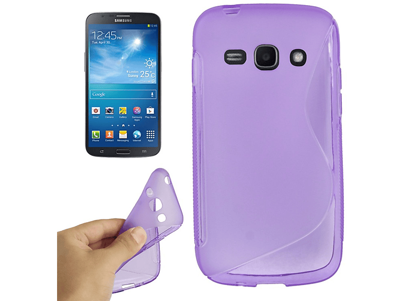 Galaxy S7272, Schutzhülle, Backcover, DESIGN Samsung, Ace KÖNIG 3 Violett