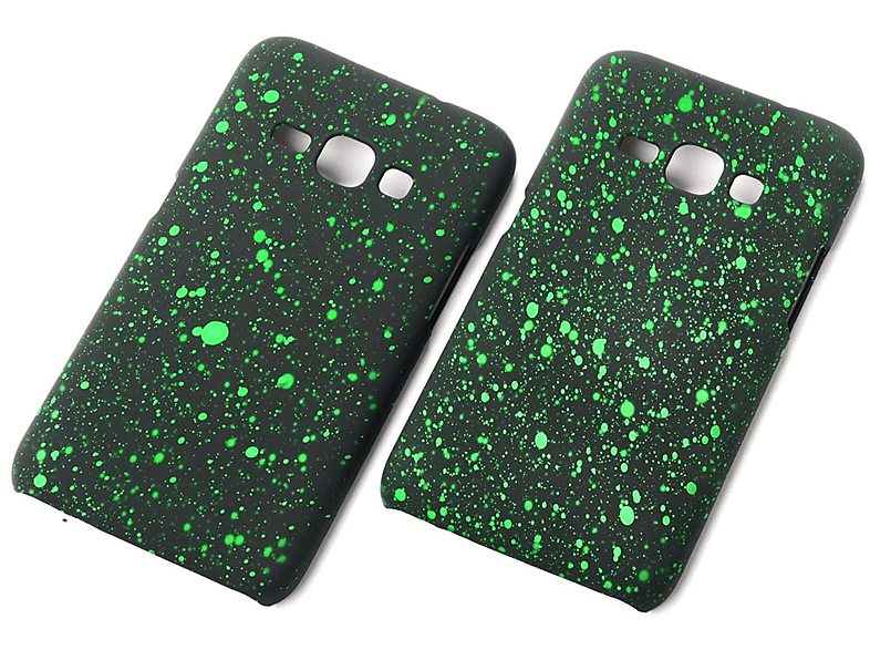 KÖNIG DESIGN Schutzhülle, Backcover, Samsung, (2016), J1 Schwarz Galaxy