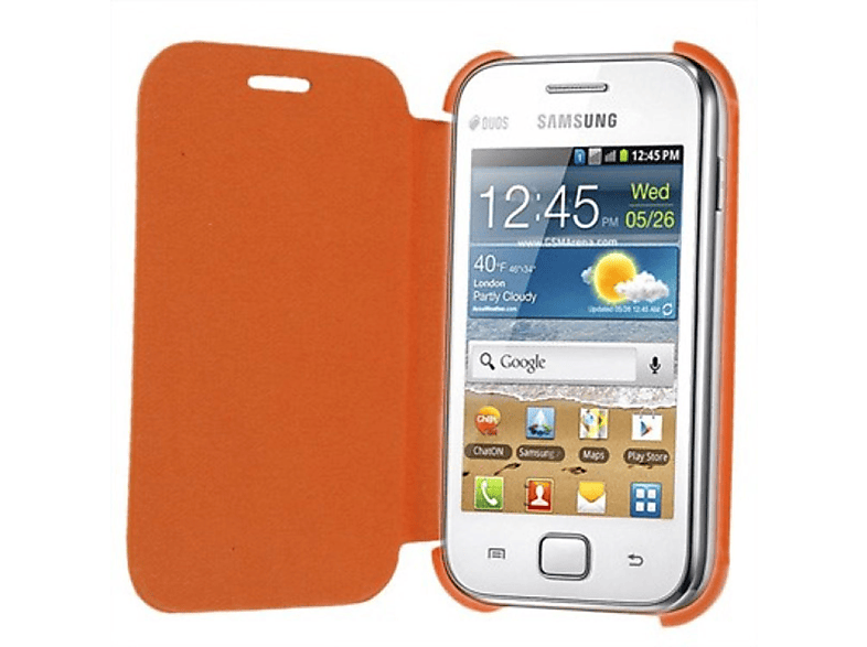 Duos, DESIGN Orange Backcover, S6802 KÖNIG Schutzhülle, Samsung, Ace
