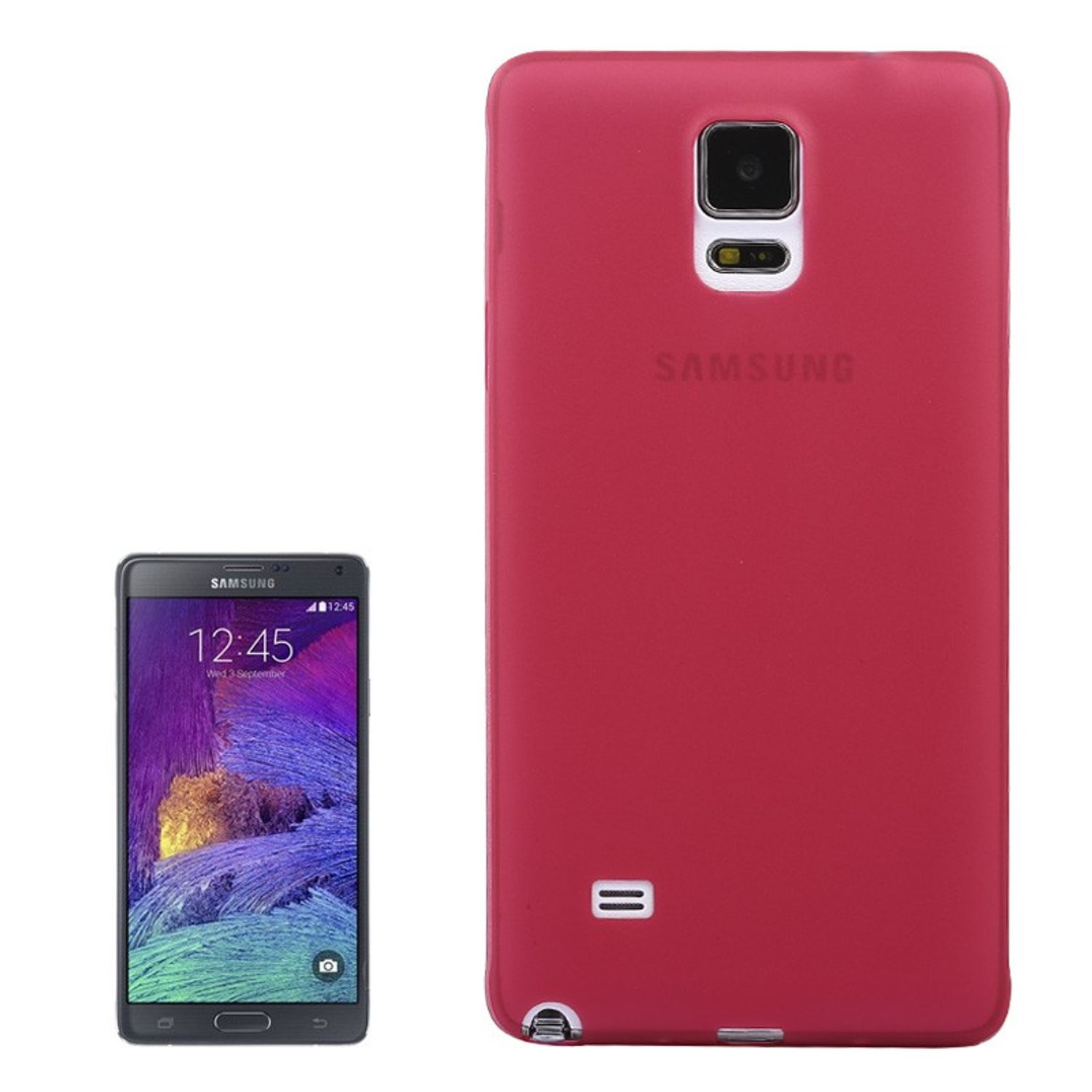 Backcover, 4, KÖNIG Schutzhülle, Samsung, Galaxy DESIGN Rot Note