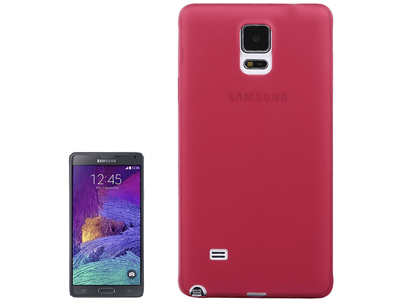KÖNIG DESIGN Schutzhülle, Backcover, Samsung, Galaxy Note 4, Rot | Backcover