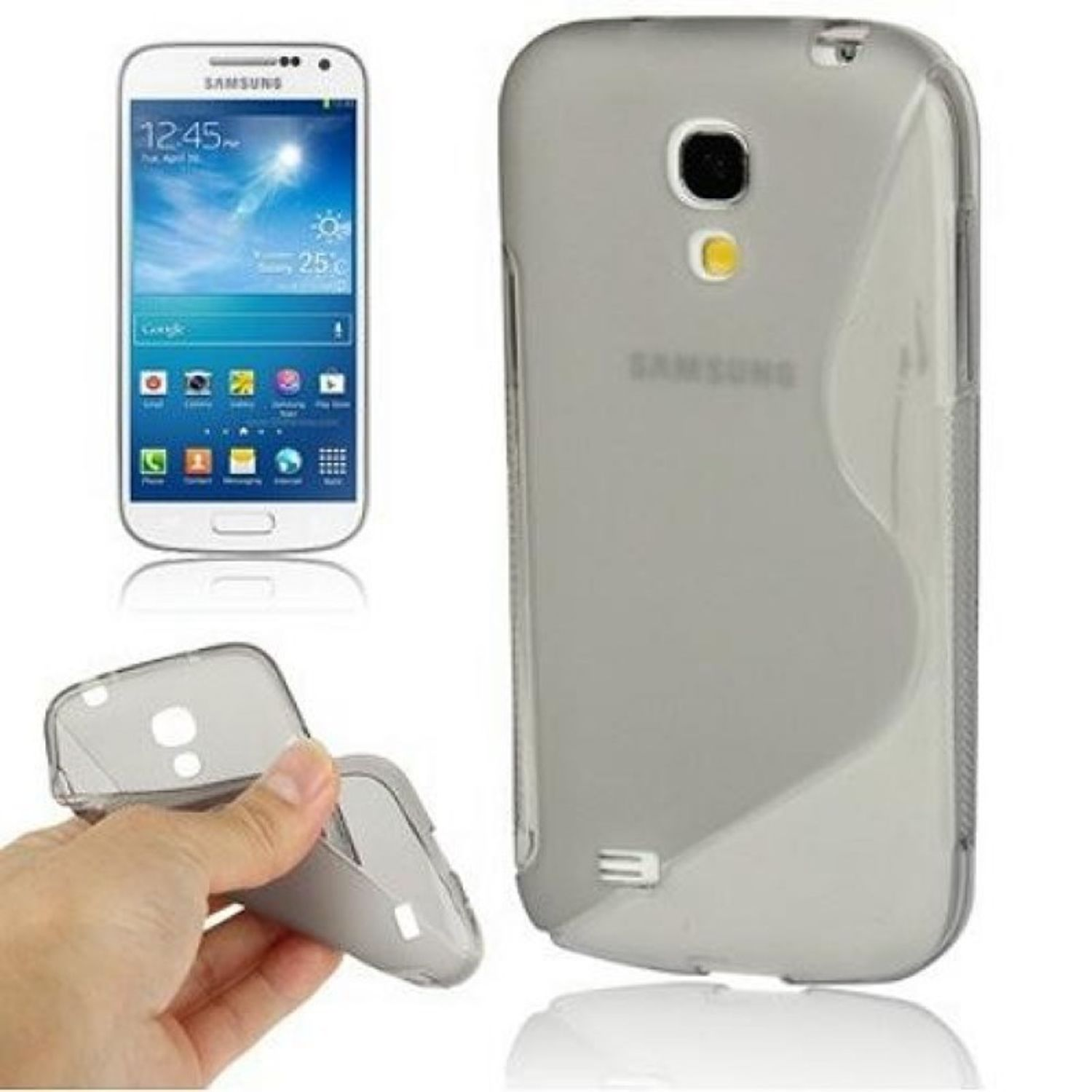 Mini, Grau Backcover, DESIGN Schutzhülle, KÖNIG Galaxy S4 Samsung,