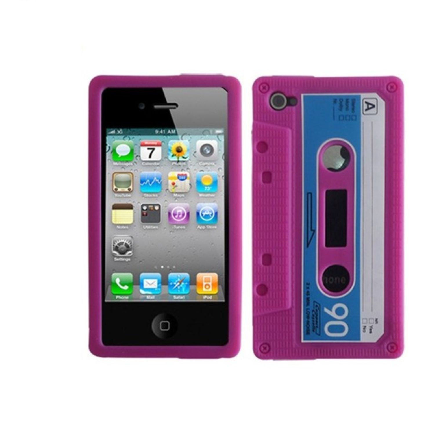 KÖNIG DESIGN Apple, Rosa iPhone 4 Backcover, / Handyhülle, 4s