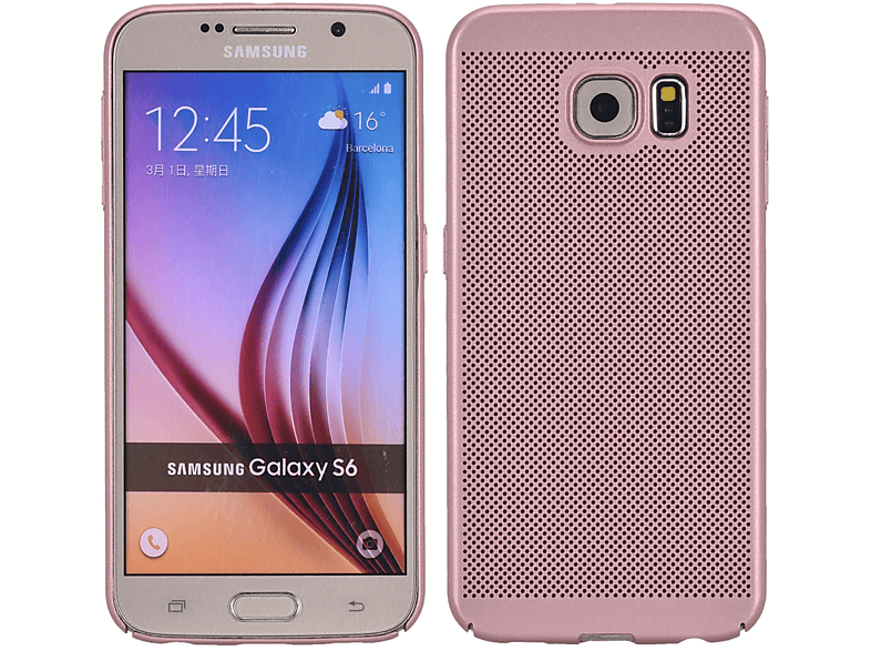 Galaxy S6, DESIGN Rosa Samsung, Backcover, KÖNIG Schutzhülle,