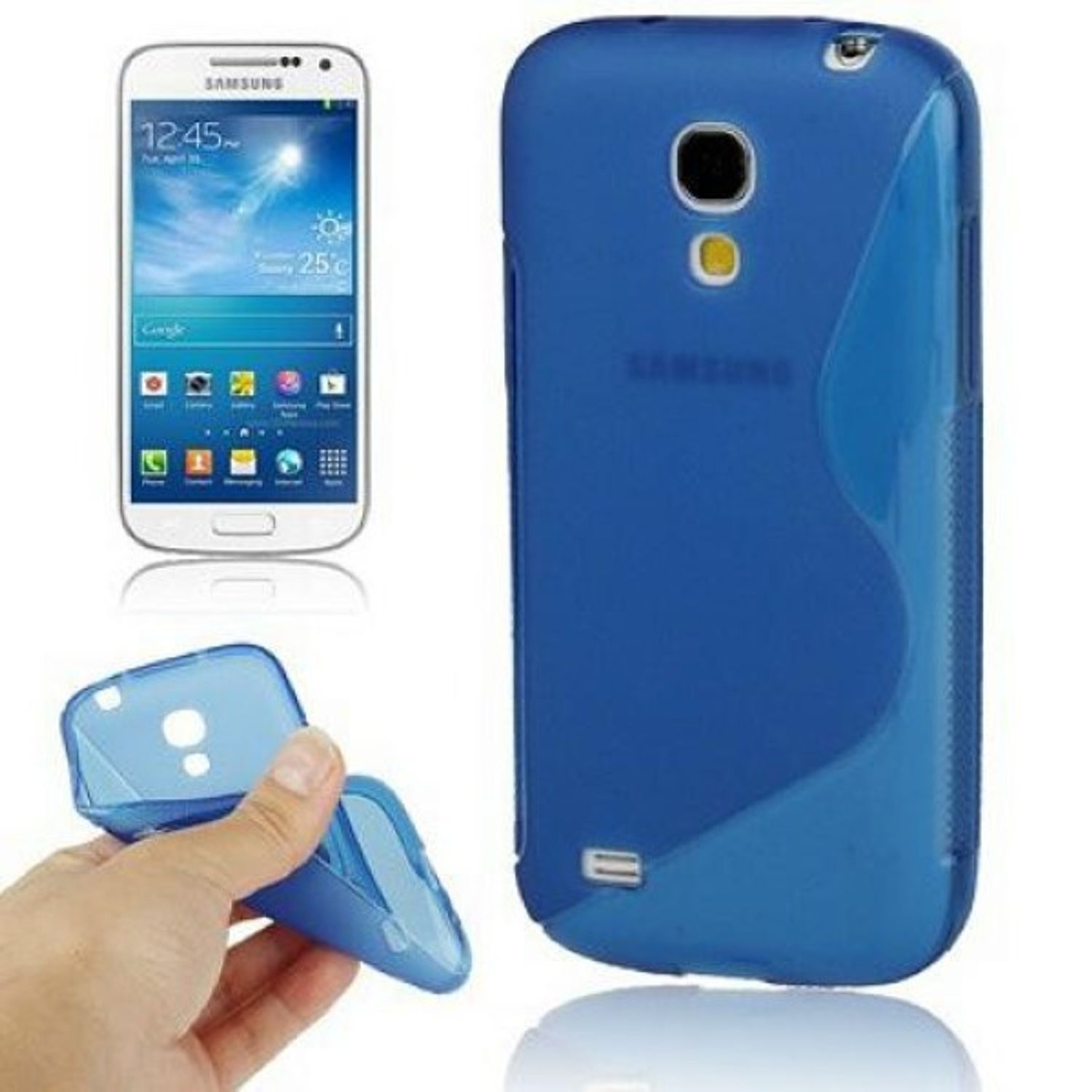 Mini, Grau Backcover, DESIGN Schutzhülle, KÖNIG Galaxy S4 Samsung,
