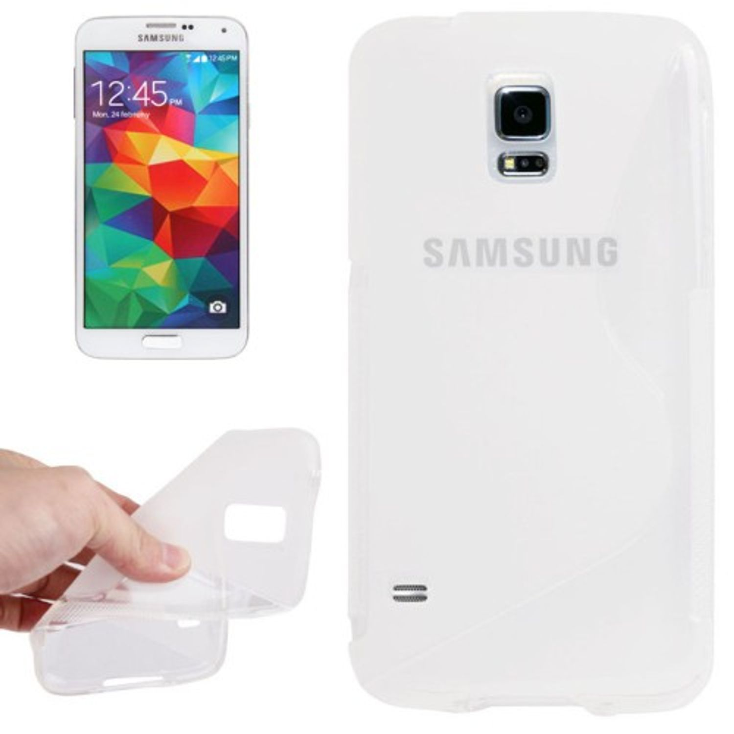 KÖNIG DESIGN Schutzhülle, S5 Backcover, Galaxy Transparent Mini, Samsung
