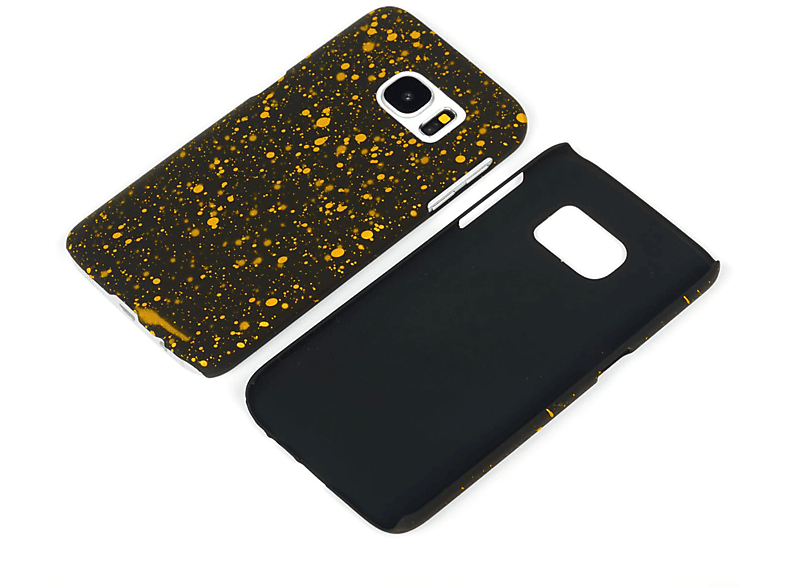 KÖNIG DESIGN S7, Galaxy Backcover, Samsung, Schwarz Schutzhülle,