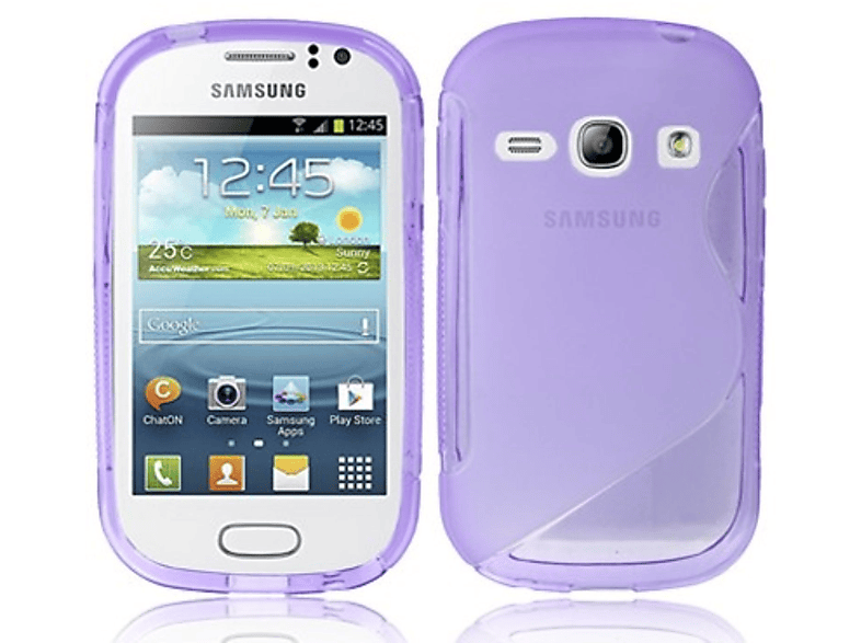 DESIGN Samsung, Galaxy Backcover, KÖNIG S6810, Schutzhülle, Violett Fame