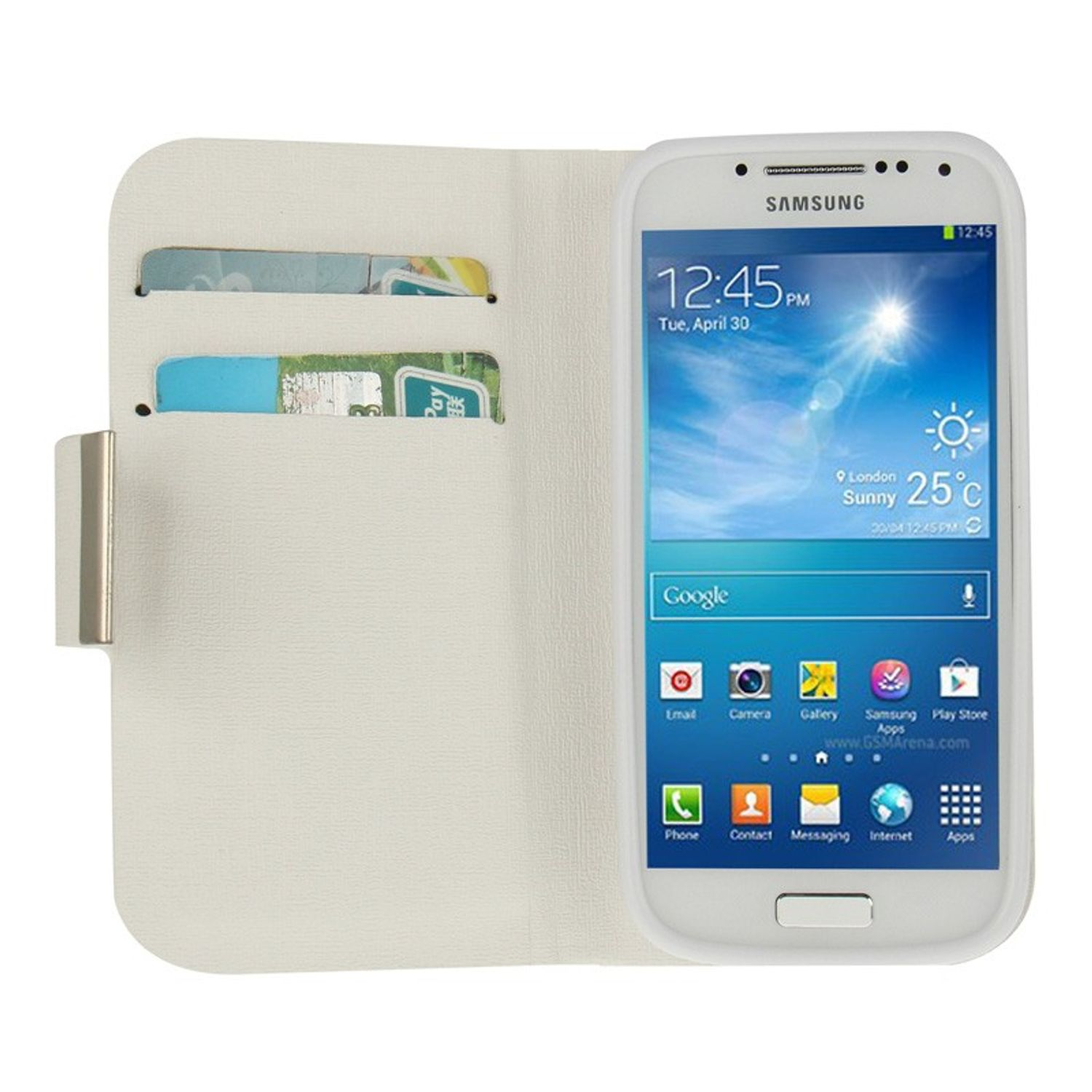 KÖNIG DESIGN Schutzhülle, Backcover, Galaxy Weiß Samsung, S4 Mini