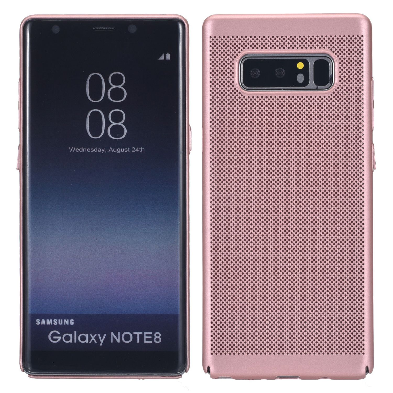 KÖNIG DESIGN Schutzhülle, Backcover, Samsung, Rosa Galaxy Note 8