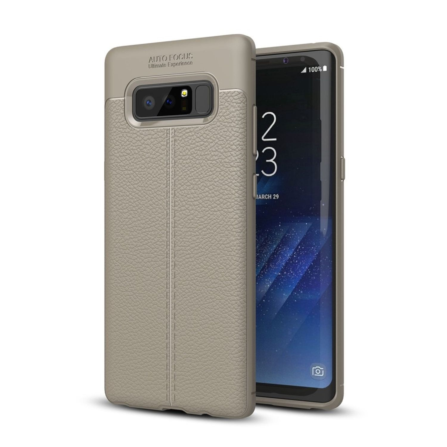 KÖNIG Note DESIGN Galaxy Grau Samsung, 8, Schutzhülle, Backcover,