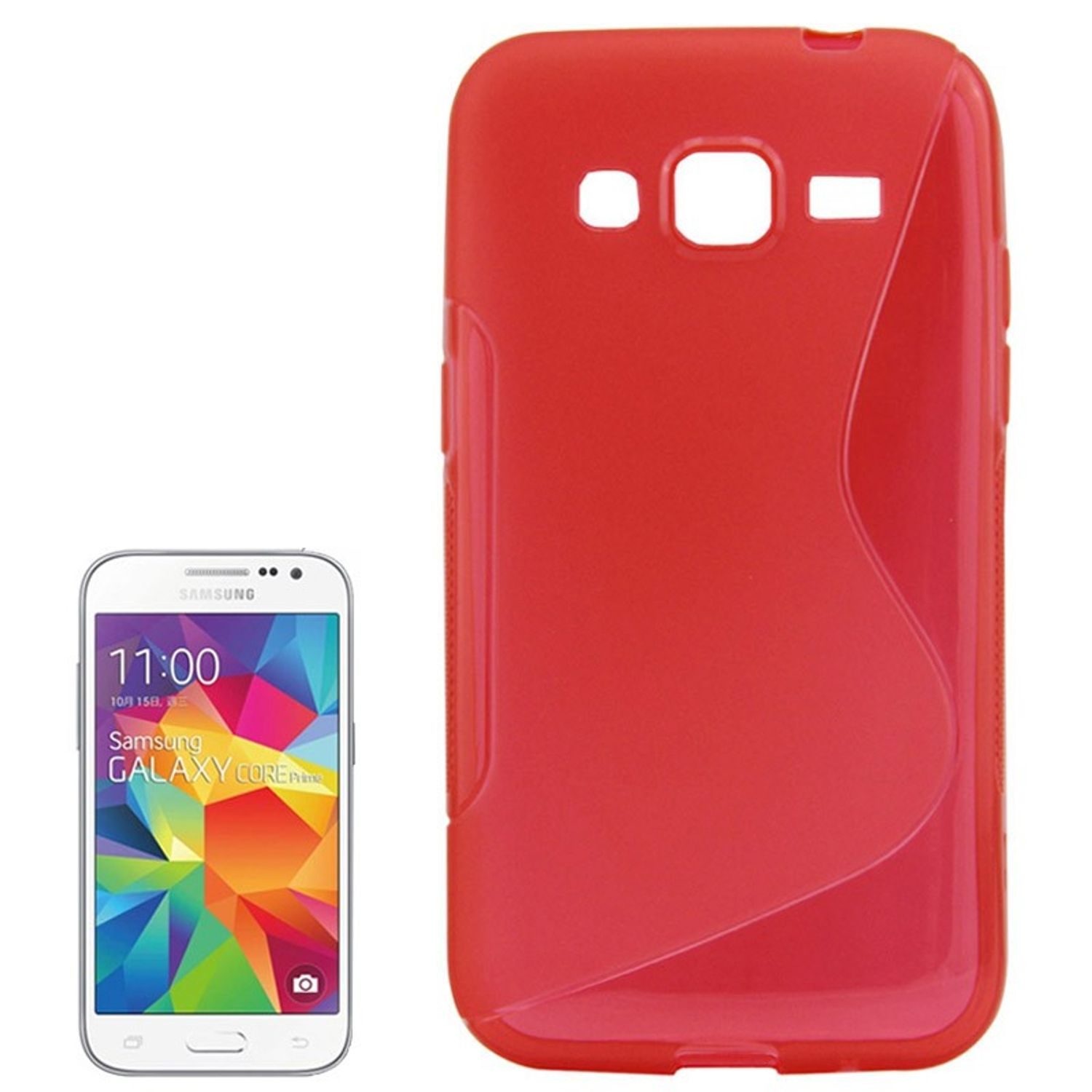 Core KÖNIG Prime, Backcover, Rot DESIGN Galaxy Samsung, Schutzhülle,