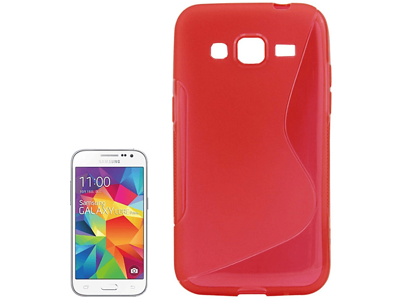 Galaxy KÖNIG Rot Core Prime, Samsung, DESIGN Backcover, Schutzhülle,