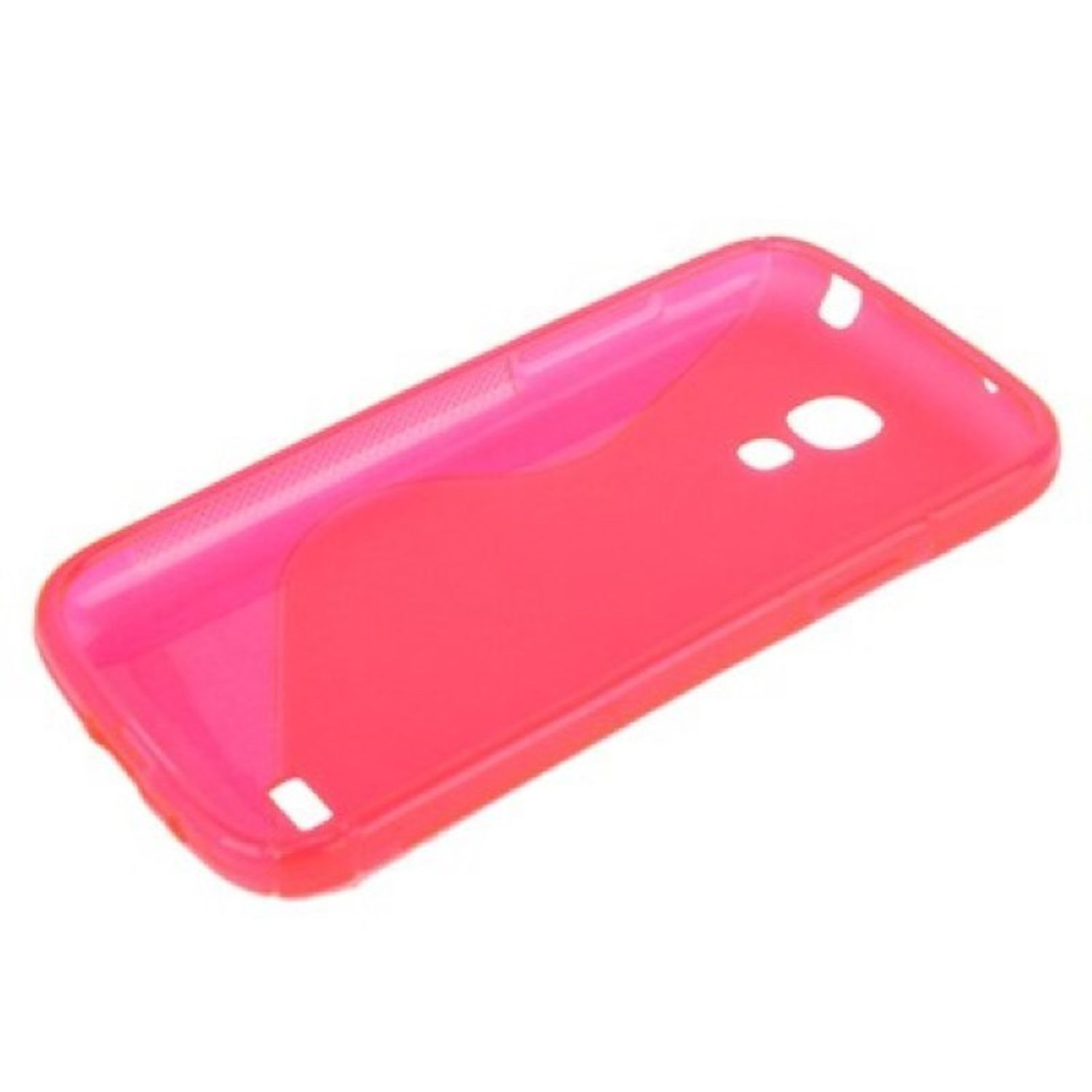 Handyhülle mit Farbverlauf von Pink und Rot.