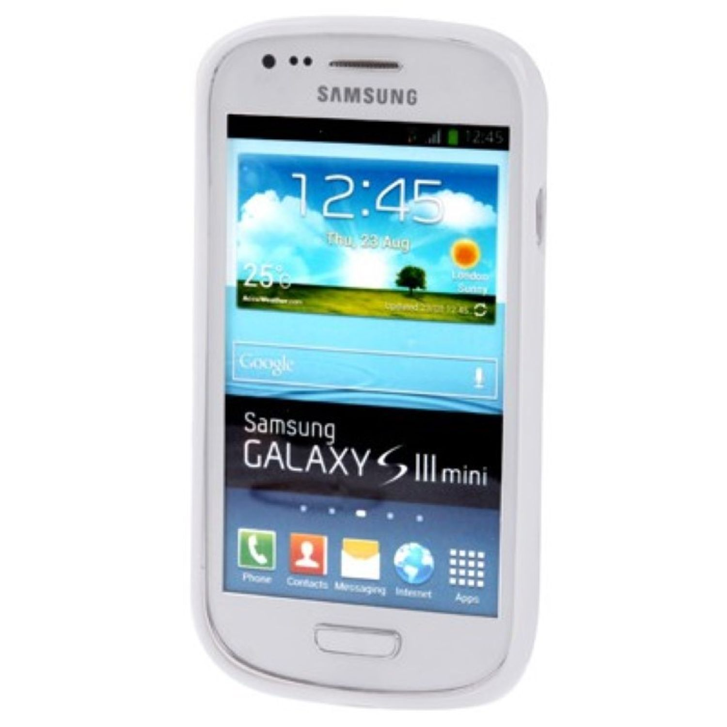 KÖNIG DESIGN Samsung, Galaxy Schutzhülle, Backcover, S3 Mini, Weiß