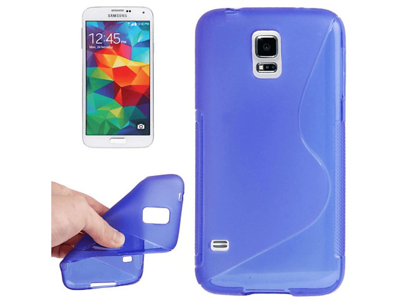 Schutzhülle, Backcover, Mini, DESIGN Blau S5 Samsung, KÖNIG Galaxy