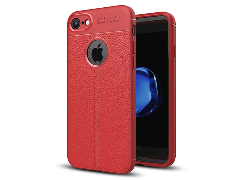 / IPhone 2020, Schutzhülle, / 8 7 DESIGN KÖNIG SE Backcover, Rot Apple,