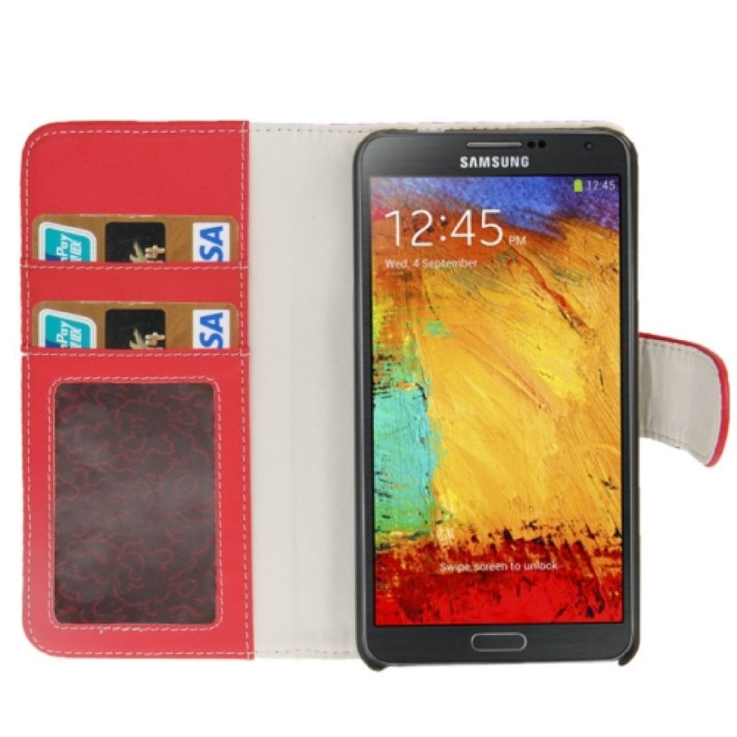 Schutzhülle, KÖNIG Galaxy DESIGN Samsung, Backcover, Note 3, Rot