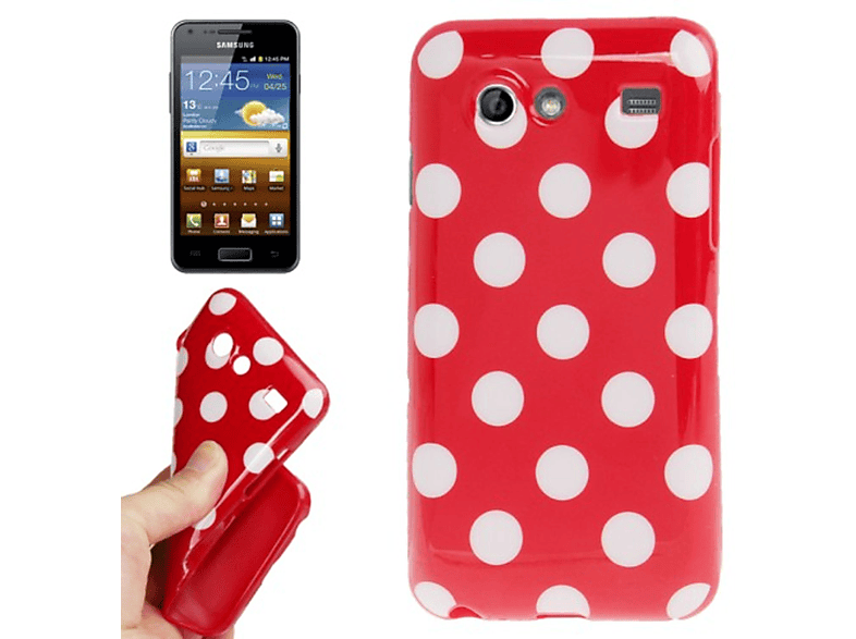 KÖNIG DESIGN Schutzhülle, Backcover, Samsung, Galaxy S Advance i9070, Rot | Backcover