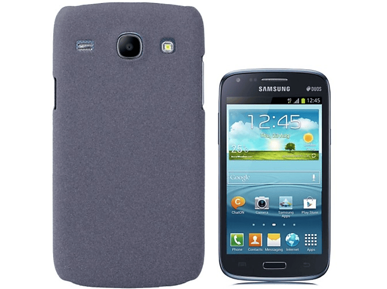 Grau DESIGN Samsung, KÖNIG i8260/i8261, Schutzhülle, Galaxy Backcover, Core