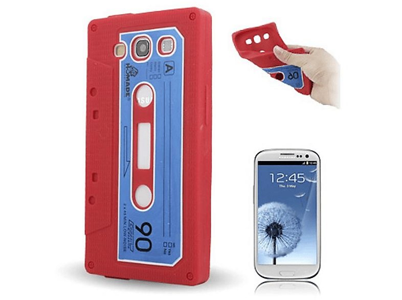DESIGN S3 Schutzhülle, Samsung, Rot NEO, S3 KÖNIG Galaxy Backcover, /