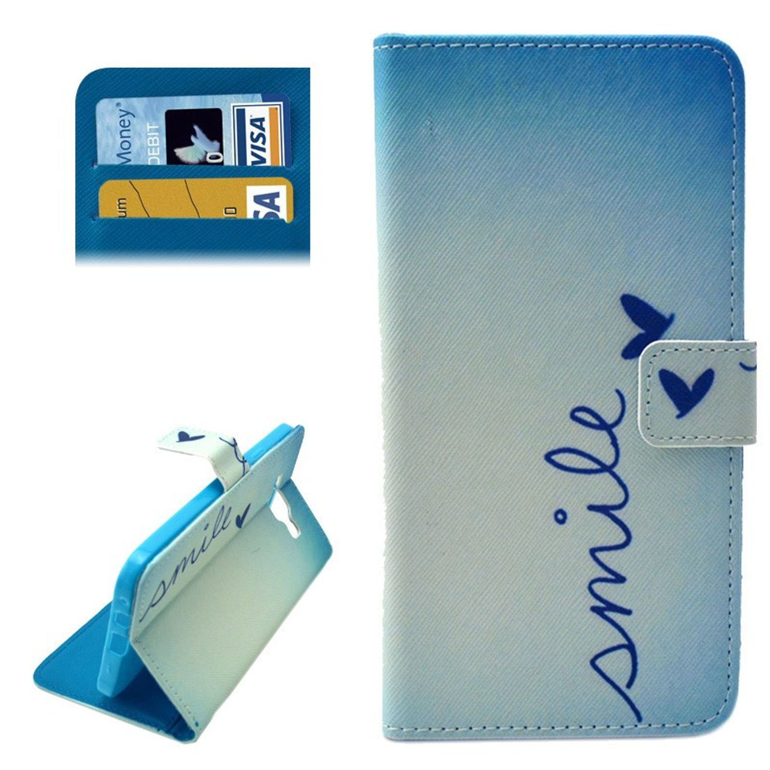 KÖNIG DESIGN Schutzhülle, Blau Backcover, Galaxy Samsung, E7