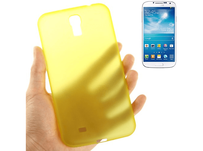 Samsung, 6.3 DESIGN Galaxy Backcover, Gelb KÖNIG i9200/i9205, Mega Schutzhülle,