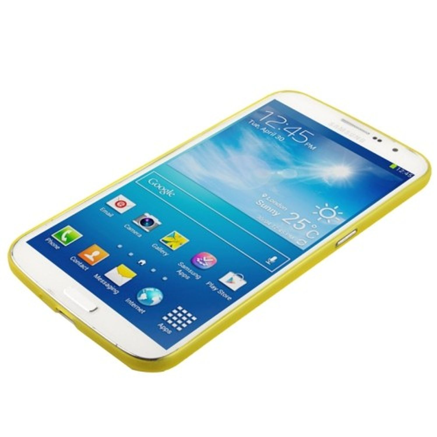 Samsung, 6.3 DESIGN Galaxy Backcover, Gelb KÖNIG i9200/i9205, Mega Schutzhülle,